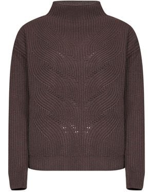 Herno Resort Dark Chocolate Wool Resort Knit Jumper - Brown