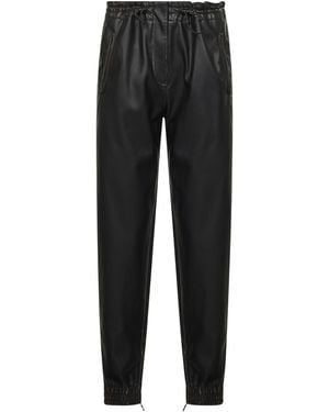 DIESEL Distressed Eco-Leather P-Hoenix Trousers - Black