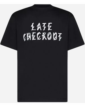 44 Label Group Late Checkout Cotton T-shirt - Black