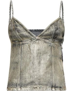 DIESEL Denim De-Fulsy- Top - Grey