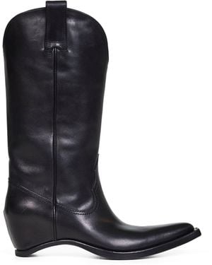 Maison Margiela Heel-Less Western Boots - Blue