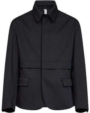Hevò Stretch Technical Fabric Fantese Jacket - Black