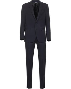 Dolce & Gabbana Stretch Wool Martini Two-Piece Suit - Blue