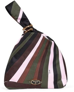 PUCCI Khaki And Emilio Printed Pouch - Green