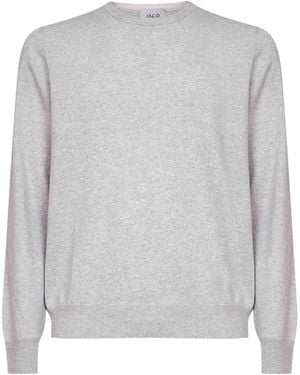D 40 Wool And Cashmere Blend Crewneck Jumper - Grey
