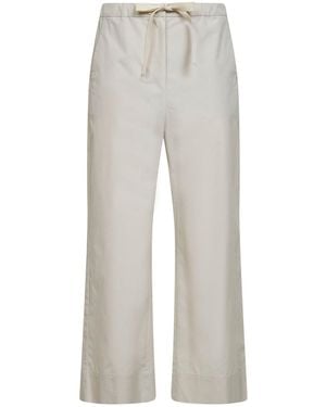 Max Mara Ice Poplin Smmargento Straight-Leg Trousers - Grey