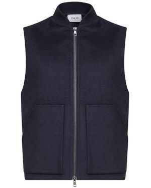 D 40 Double Wool Vest - Blue