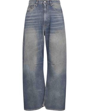 MM6 by Maison Martin Margiela Jeans A Gamba Larga - Blu