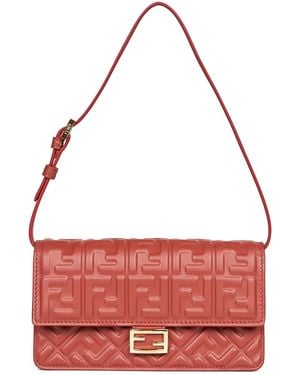 Fendi Wallet On Chain Baguette Minibag - Red