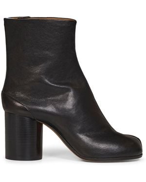Maison Margiela Nappa Leather Tabi Ankle Boots - Black