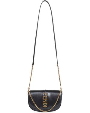 Fendi Graphy Wallet On Chain Wallet - White