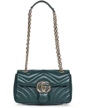 Gucci Gg Marmont Small Shoulder Bag - Blue