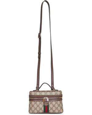 Gucci And Dark Ophidia Small Vanity Bag - Natural