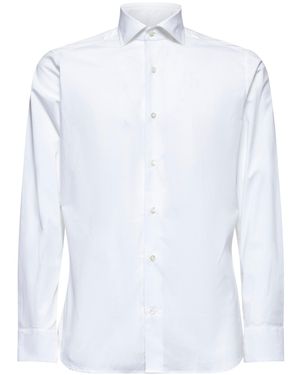 D 40 Stretch Cotton Classic Shirt - White