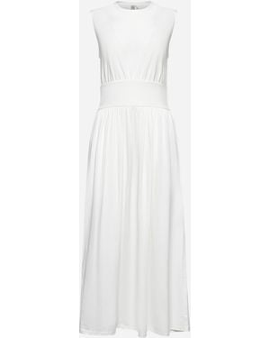 TOTEME White Jersey Sleeveless Tee Dress