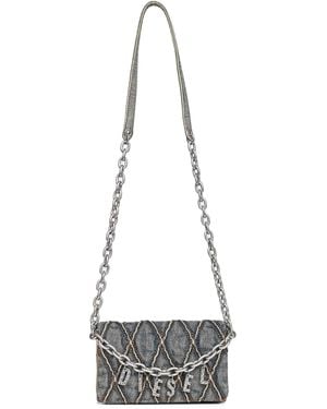 DIESEL Charm-D Wallet Strap Wallet On Chain - White