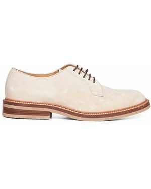 Brunello Cucinelli Derby Shoes Suede - White
