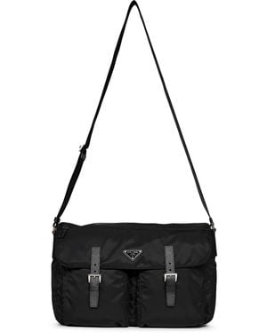 PRADA VIAGGIO Crossbody Bag - Black