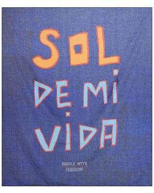 HANDLE WITH FREEDOM X HOLY CAFTAN Sol De Mi Vida Pareo By Giotto Calendoli, Handle With Freedom For Holy Caftan<Br - Blue