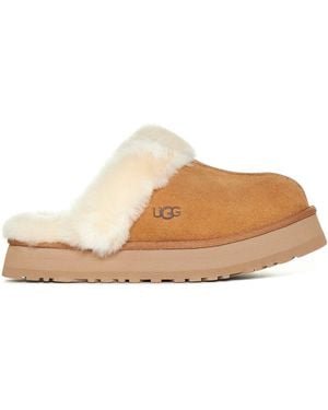 UGG Disquette Slippers - White