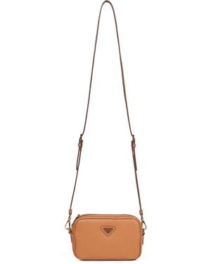 Prada Caramel Mini Crossbody Bag - White
