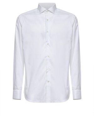 D 40 Cotton Poplin Shirt - White