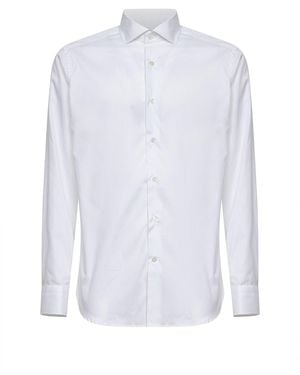 D 40 Cotton Poplin Shirt - White
