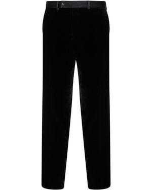 Fendi Velvet Cigarette Pants - Black