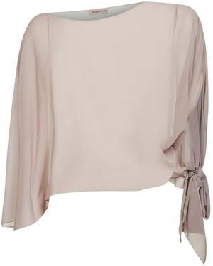 Blanca Vita Georgette Sdefy Stole - Natural