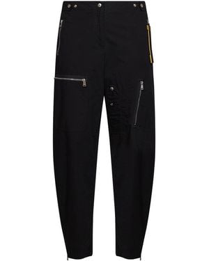 Fendi Parachute Canvas Cargo Trousers - Black