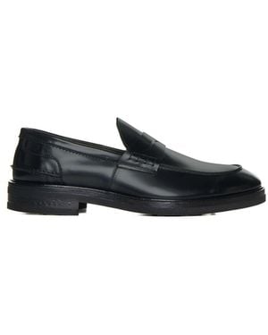 D 40 Leather Penny Loafers - Black
