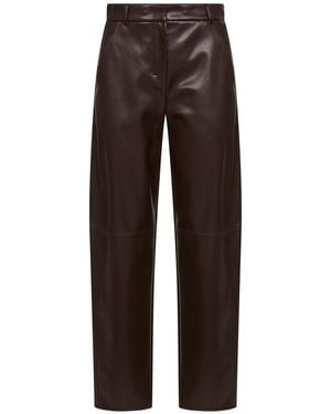 Max Mara Chocolate Smmsospiro Barrel Trousers - Brown