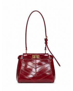 Fendi Dark My Peekaboo Xs Crossbody Bag - Red