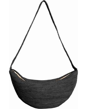 IBELIV Luna Croissant Crossbody Bag - Black