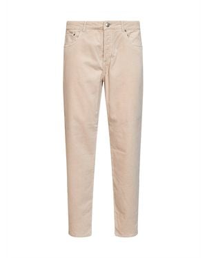 Brunello Cucinelli Sand Garment-Dyed Cotton Corduroy Trousers<Br - Natural