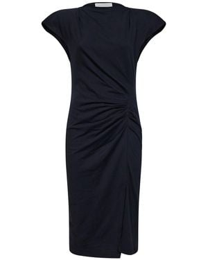 Isabel Marant Cotton Jersey Nadeline Midi Dress - Blue