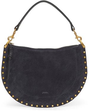 Isabel Marant Midnight Oskan Soft Zip Shoulder Bag - Blue