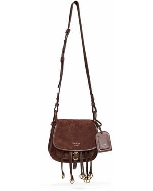 Prada Dark Prada Corsaire Mini Shoulder Bag - Brown