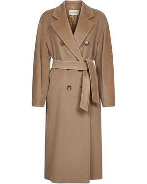 Max Mara 101801 Icon Coat Madame Coat - Natural