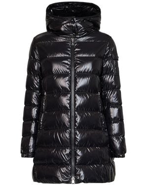 Moncler Courcelles Midi Hooded Down Jacket - Black