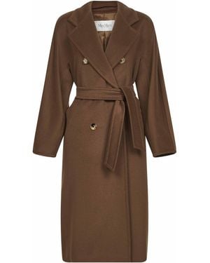 Max Mara Tobacco 101801 Icon Coat Madame Coat - Brown