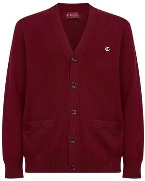 Gucci Wool And Cashmere Embroidered Cardigan