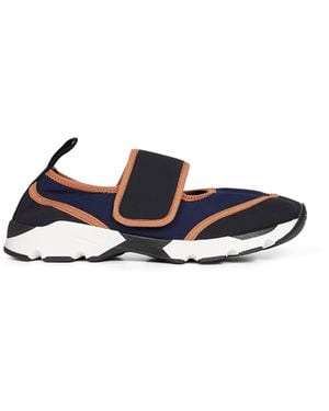 Marni Dark And Lycra Mary Jane Running Sneaker - White