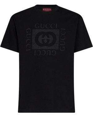 Gucci Cotton Jersey Printed T-Shirt - Black