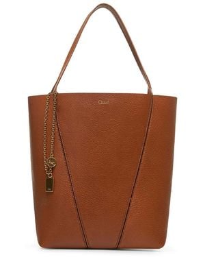 Chloé Tote Bag Spin Clay - Brown