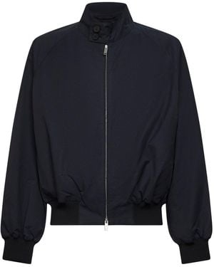 Studio Nicholson Ink Matte Cotton And Nylon Fabric Over Jacket - Blue