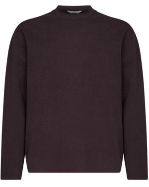 Hevò Knit Top Fiumara Dark Viscose Blend - Blue
