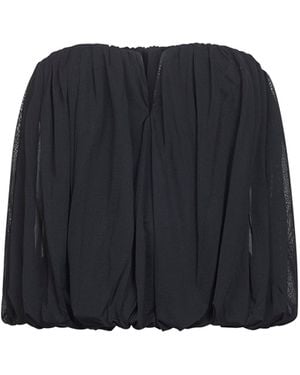 Isabel Marant Draped Jersey Amalia Bustier Top - Blue