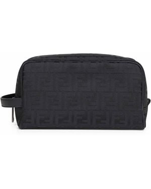 Fendi Ff Toiletry Case Medium - Black