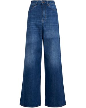 Chloé Chloã Wide-Leg Denim Jeans - Blue
